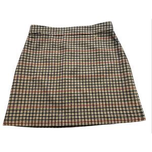 J. Crew wool blend plaid skirt sz 14